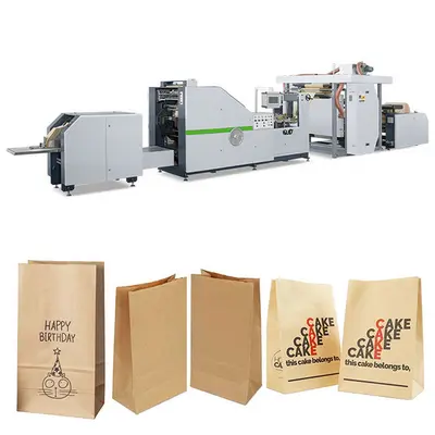 Masina confectionat pungi hartie, cu fund rectangular